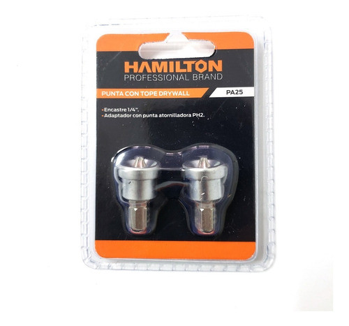 Punta Ph 2 Drywall Durlock Encastre 1/4 X 2 Un Hamilton Pa25 0
