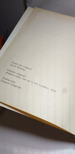 Antiguo Libro El Ojo Del Huracán 1