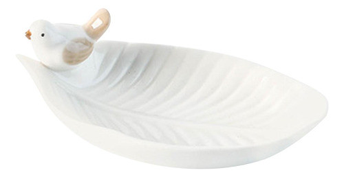 Brincos De Folha De Cerâmica Anel Bandeja De Jóias Placa 0