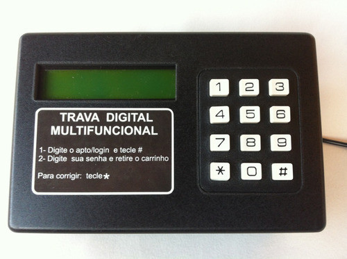 Trava Digital Para Condomínio/carrinho De Supermercado 1