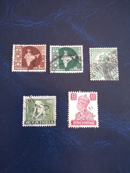 Selos Antigos Índia Mapa Outros 1955 S092 0