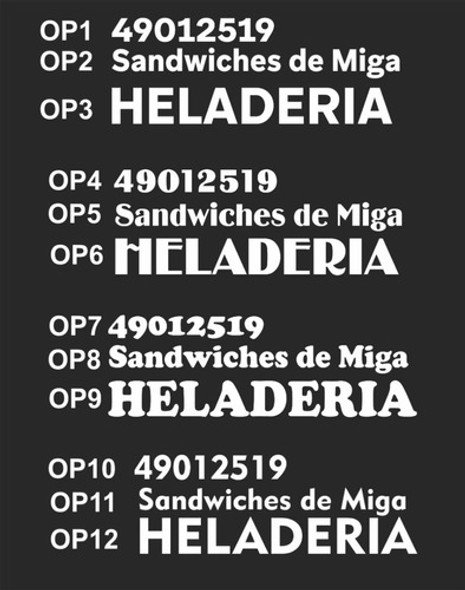 8 Letras Corporeas Polifan  - Altura 15 Cm 20 Mm Esp 0