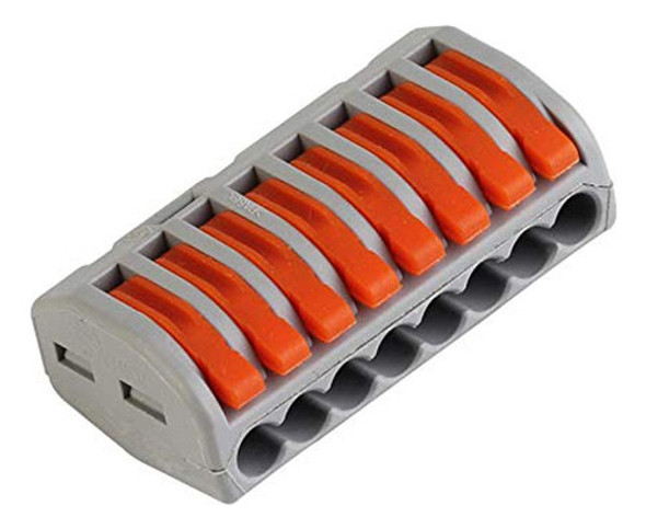 2 Borneras Empalme Rapido Presion 8 Vias 0.08 A 2.5mm2 0