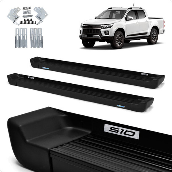 Par Estribo S10 High Country Cabine Dupla Prime Preto 2021 0