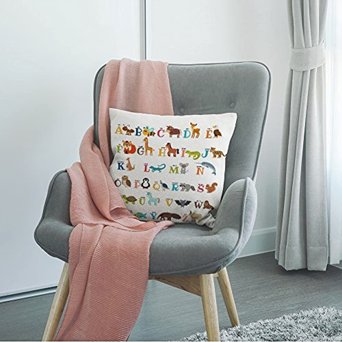 Hgod Diseños Alfabeto Funda De Almohada Decoración Manta Alm 1