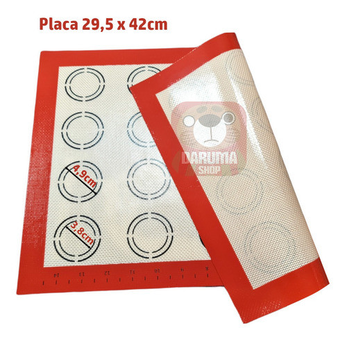 Placa Silicona Antiadherente 42x30 Macarron Horno Belgrano 0