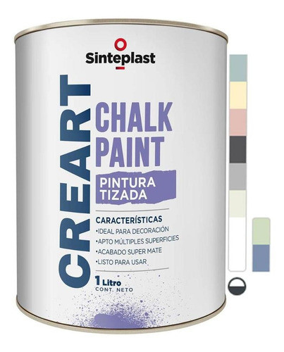 Pintura Tizada Blanco Algodón 1l Creart Chalk Paint G P 0
