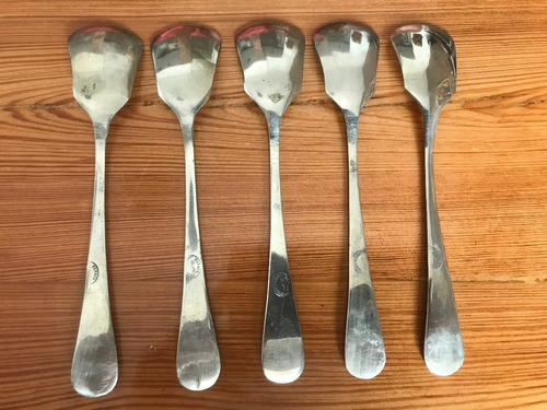 5 Cucharas Te De Alpaca Selladas C.h. 1