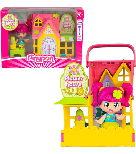 Pinypon Casita Flower Con Muñeca+accesorios Orig 0