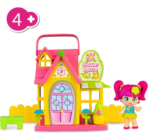 Pinypon Casita Flower Con Muñeca+accesorios Orig 1