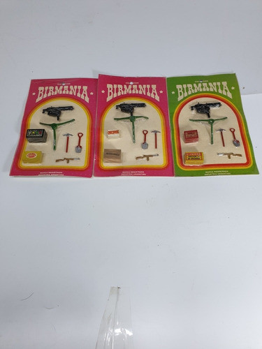 Antiguo Birmania- Lote De 3 Accesorios De Guerra - Soldados 0