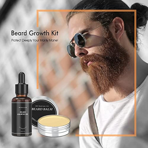 Kit De Crecimiento De Barba, Kit De Barba 5 En 1 Para Hombre 1