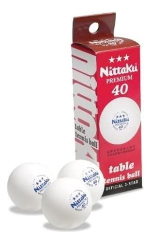 Bolas De Tênis De Mesa Nittaku Premium 40+ De 3 Estrelas (3 0