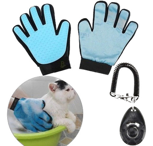 Guante De Perro Deshedding Pet Grooming Perros Baño Gato Cep 0