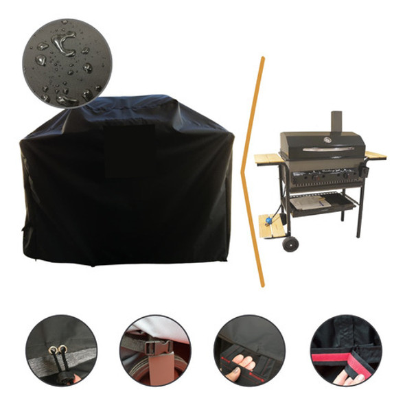 Funda Parrilla Isi Dual A Gas Impermeable Lona Extrafuerte! 0