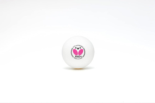 Butterfly R40+ Table Tennis Balls, 40mm White Ping Pong Aa 1