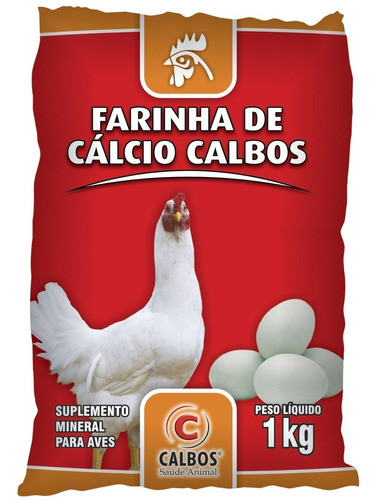 2x Farinha De Cálcio 1kg Suplemento Mineral Calbos 1