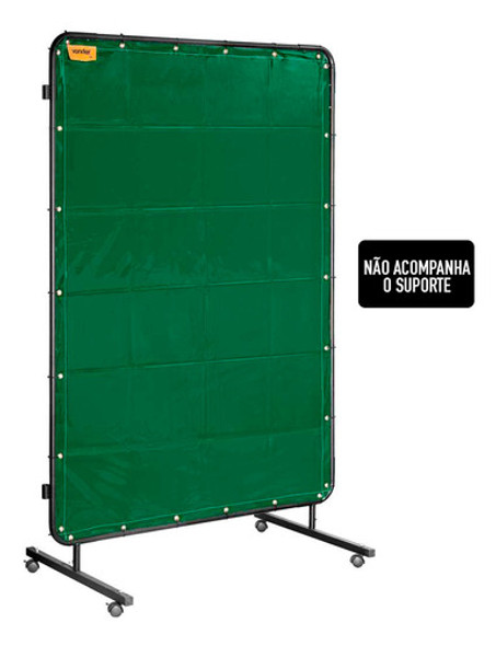 Cortina Lona Pvc Proteção De Solda 1,22 X 1,78 Com Ilhos 1