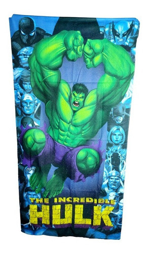 Kit Toalha De Banho + Toalha De Rosto Incrível Hulk 1