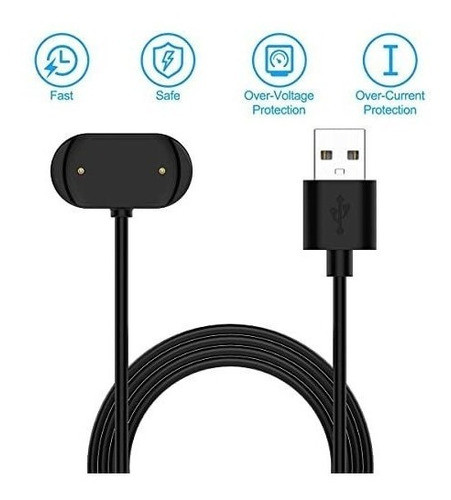 Cable Para Amazfit Gtr 3 Pro Smart Watch 3.3ft / 100cm Negro 1