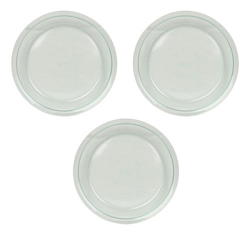 Pyrex Glass Bakeware Pie Plate 9 X 1.2 (paquete De 3) 0