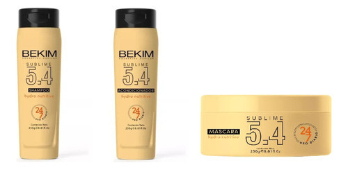 Shampoo+acondicionador+mascara Sublime 5.4 Bekim X 250g. 0