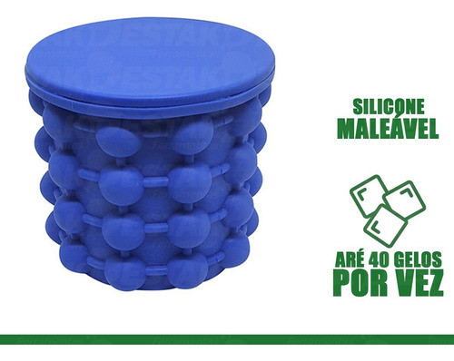 Balde De Gelo Silicone 14 Cm Redonda 1