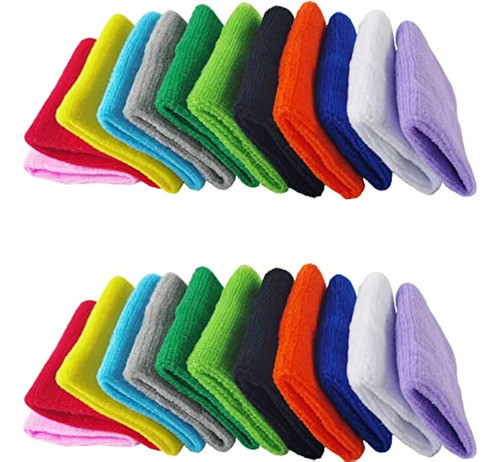 Nsbell 24 Pulseras Deportivas Coloridas De 0