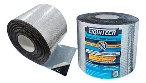Membrana Autoadhesiva Liquitech Techo Gotera 10cm X 10m 0
