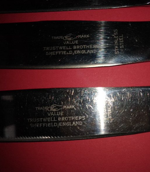 Seis Cuchillos Ingleses. Trustwelll Brothers. Sheffiel. 1