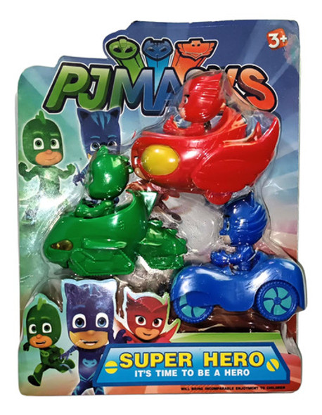 Pj Masks Kit 3 Vehículos Y Personajes 0 Pj Masks Kit 3 Vehículos Y Personajes 0