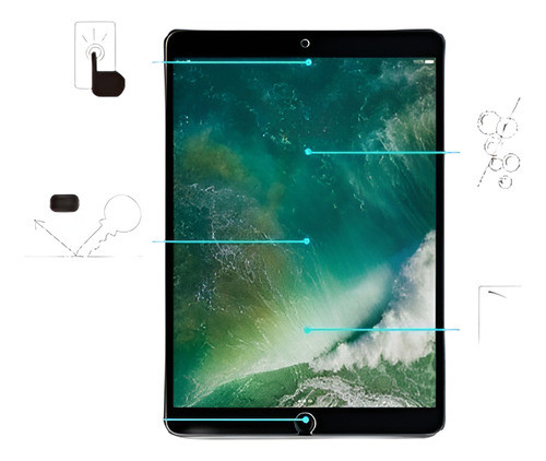 9h Templado Vidrio Protector Film Para Apple iPad Pro 10,5 2 0