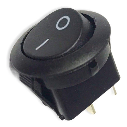 5 Unidades Llave Tecla Interruptor On Off Negro 6,5a 250v 0