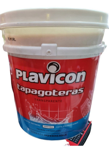 Tapagoteras Transparente Impermeable X 10 Lts. Plavicon 1