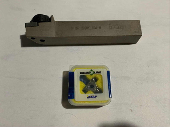 Porta Insertos Iscar Mtjnr 2020k + Inserto Iscar Tnga Boro 0