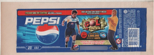 Etiqueta * Pepsi * Promo Gol En Contra - Leo Messi  Año 2006 0