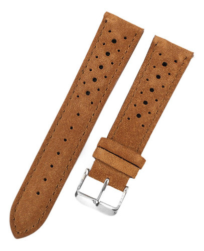 Pulseira De Relógio De Couro, Pulseira De Marrom 22mm 0