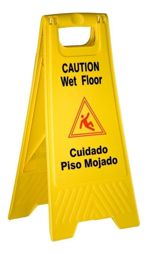 Cartel Piso Mojado En Plástico Abs Made In Usa 0