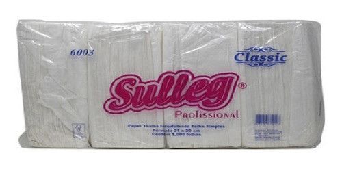 Papel Toalha Secar Interfolhado 2d Fs Extra 1000 Fls Sulleg 0
