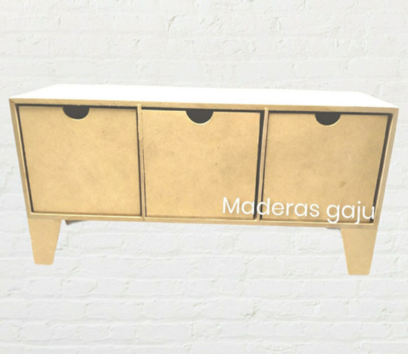 Cajonera Nórdica Organizador Fibrofacil X3 Cajones 12x12x12c 0