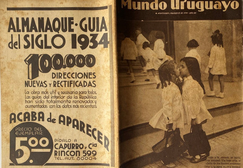 Mundo Uruguayo N° 791 Carnaval D Recuerdo P Luisa Luisi 1934 0