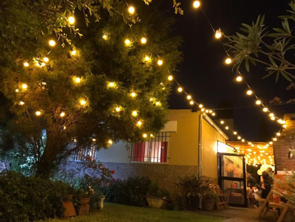 Guirnalda Luces Exterior Retro Vintage Balcones Con Lampara 0