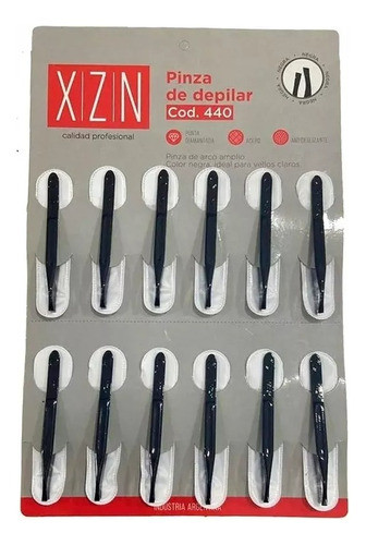 Pinza De Depilar Finesteel Negra Xzn 440 Display 12 Unidades 0