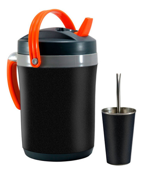 Set Terere Termo Vaso Bombilla, Negro 0