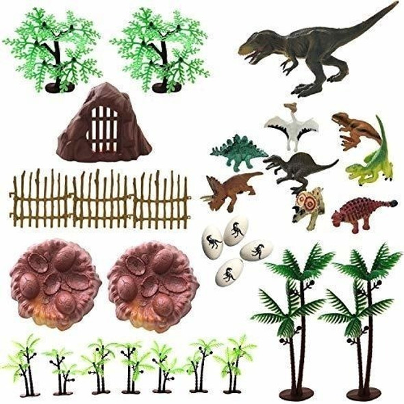 Set De Juguetes De Dinosaurios De 30 Piezas: Figuras De Dino 0 Set De Juguetes De Dinosaurios De 30 Piezas: Figuras De Dino 0
