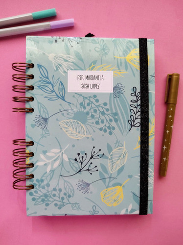 Agenda Psicopedagoga Personalizada Con Nombre Tamaño A5 1