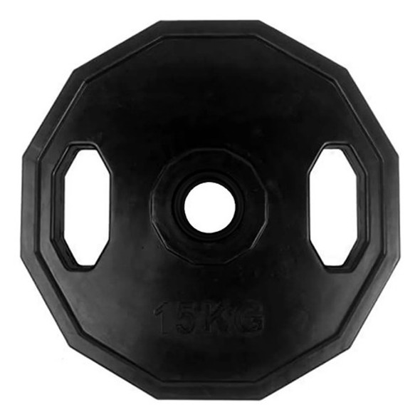 Disco Olimpico 20 Kg Recubierto Goma Quuz X Unidad Agarre 1