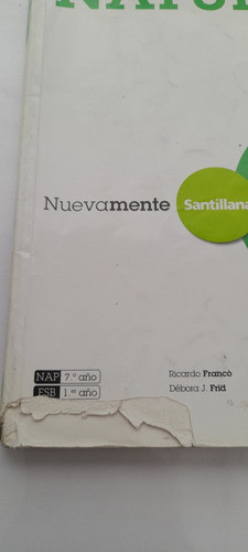 Ciencias Naturales 7 Nuevamente Santillana (usado) Cd 902 1