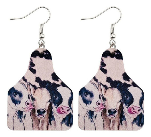 Pingyongchang 5 Pares De Aretes De Piel Sintética Con Esta. 1