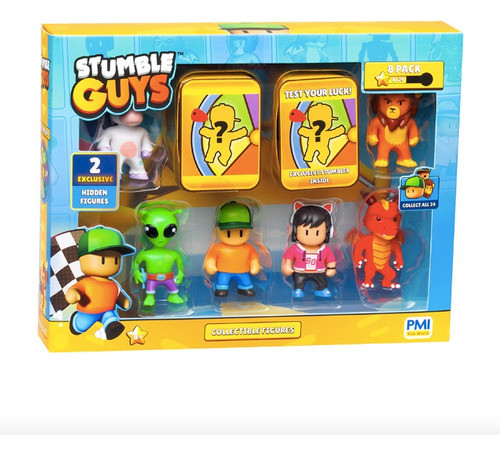 Stumble Guys  Pack Con 8 Figuras De 5,5 Cm Caffaro 2070 0